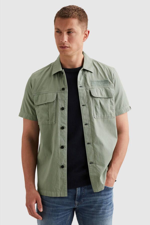 PME Legend regular casual overhemd groen