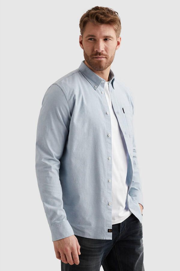 PME Legend regular casual overhemd lichtblauw - Foto 3