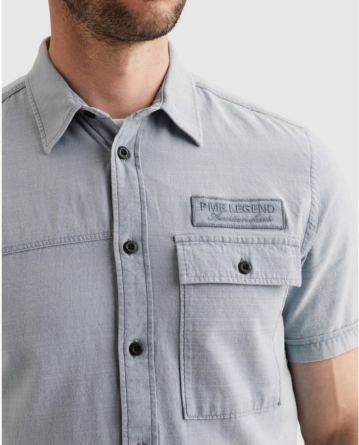 PME Legend regular casual overhemd lichtblauw - Foto 2