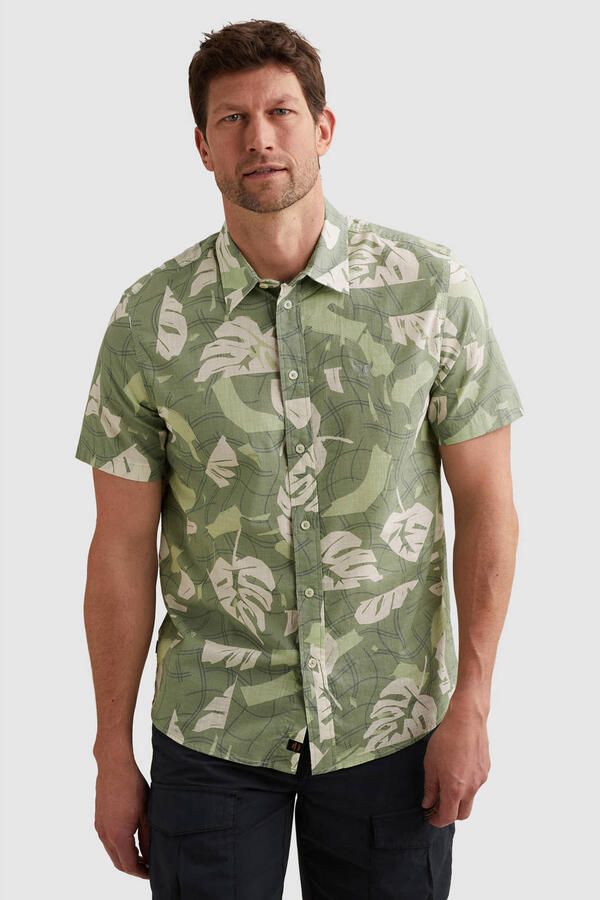 PME Legend slim fit vrijetijdsoverhemd in all-over look met kentkraag