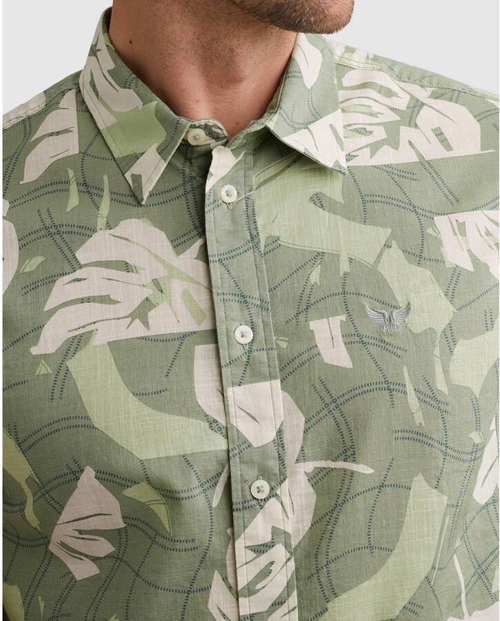 PME Legend slim fit vrijetijdsoverhemd in all-over look met kentkraag - Foto 2