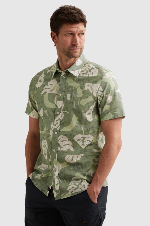 PME Legend slim fit vrijetijdsoverhemd in all-over look met kentkraag - Foto 3