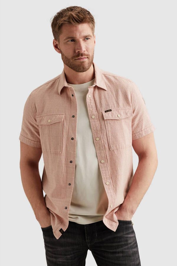 PME Legend regular casual overhemd roze