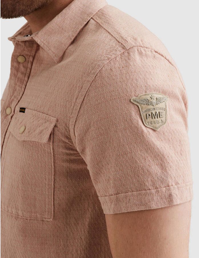 PME Legend regular casual overhemd roze - Foto 2