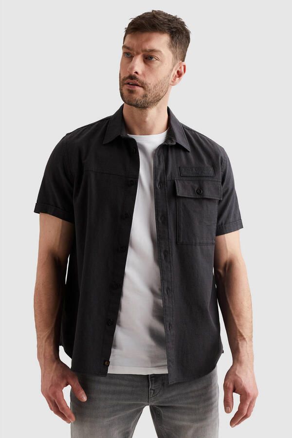 PME Legend regular casual overhemd zwart