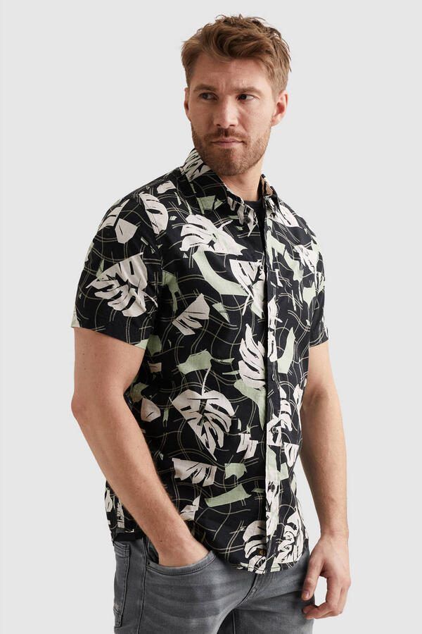 PME Legend slim fit vrijetijdsoverhemd in all-over look met kentkraag - Foto 3
