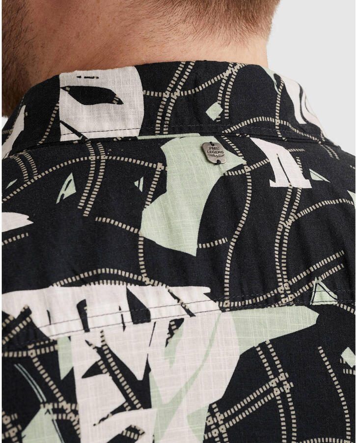 PME Legend slim fit vrijetijdsoverhemd in all-over look met kentkraag - Foto 2