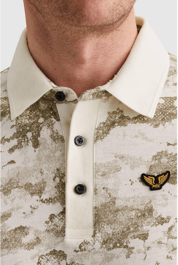 PME Legend regular fit camouflage polo beige - Foto 2
