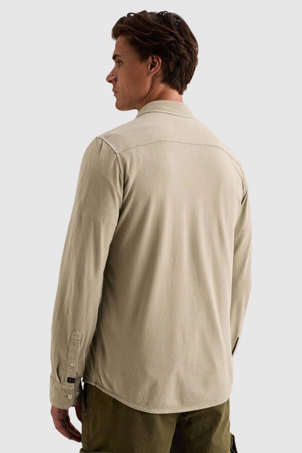 PME LEGEND Overhemd met garment-dye wassing en borstzak - Foto 2