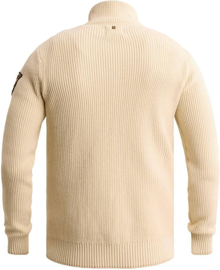 PME LEGEND Heren Truien & Vesten Half Zip Collar Cotton Ecru - Foto 5