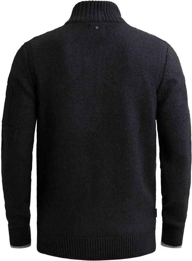 PME Legend regular fit gebreide trui donkerblauw