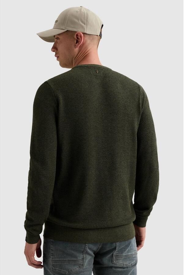 PME Legend regular fit gebreide trui loden green - Foto 2