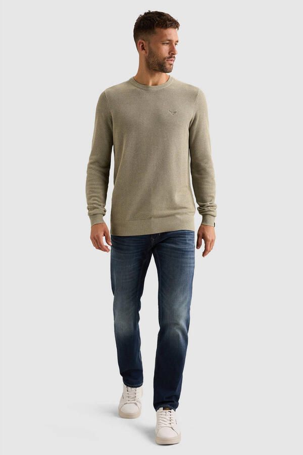 PME Legend Structure Pullover Melange Stone Green