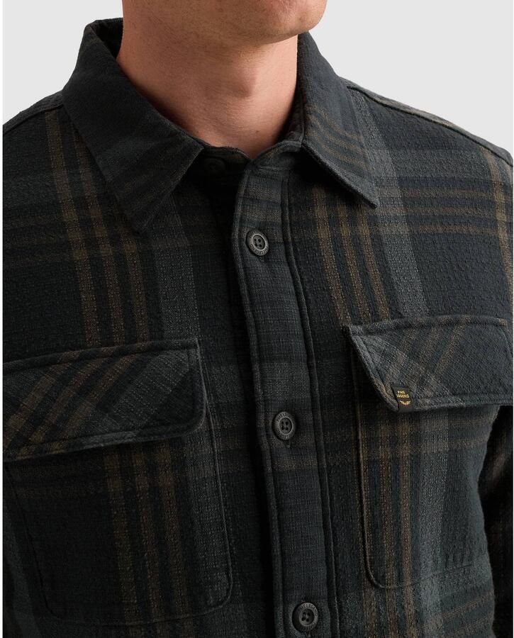 PME LEGEND Overshirt met ruitpatroon en knoopsluiting - Foto 3