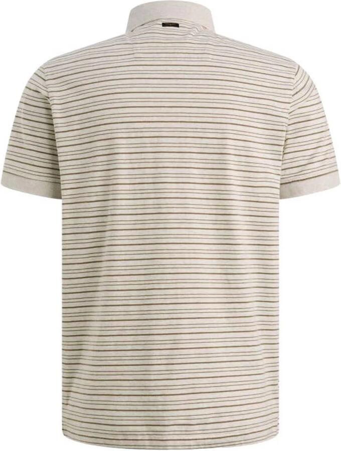 PME LEGEND Polo van 100% katoen met streeppatroon