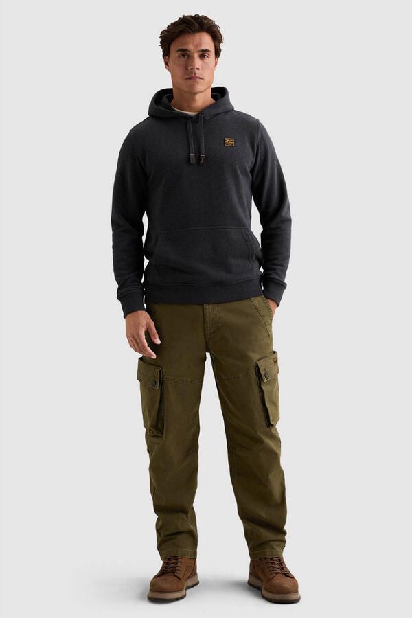 PME LEGEND Hoodie met rubberen badge en kangoeroezak - Foto 2