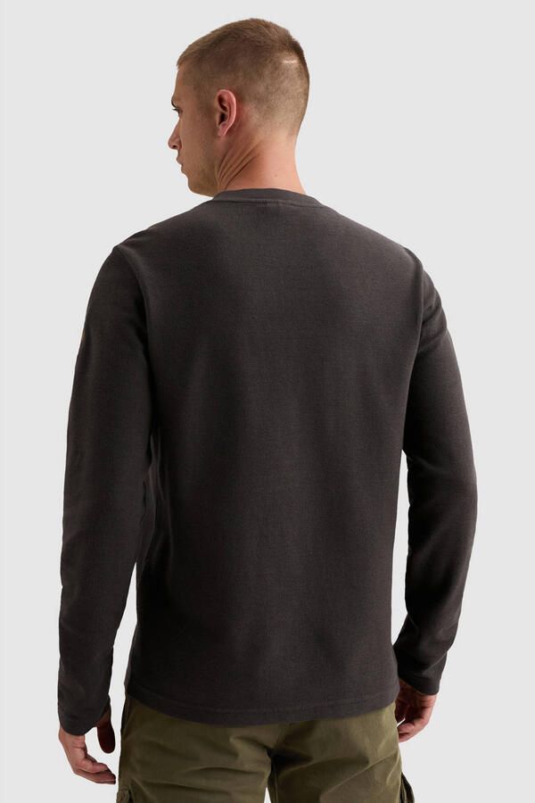PME Legend regular fit longsleeve met print antraciet - Foto 2