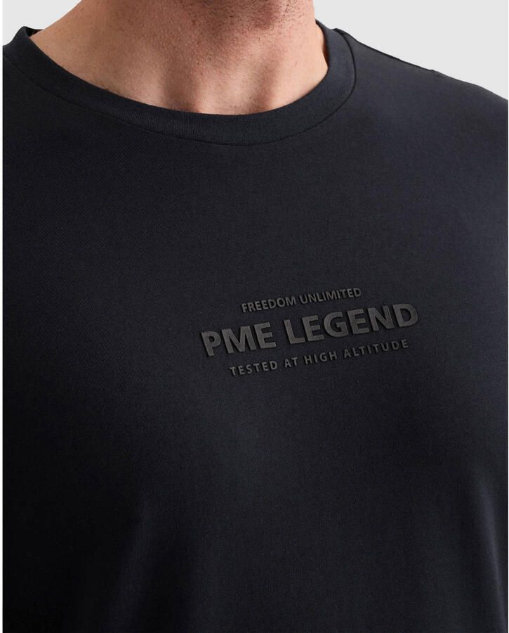 PME Legend regular fit longsleeve met print donkerblauw - Foto 2