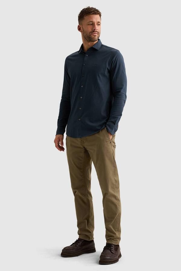 PME Legend regular fit overhemd donkerblauw