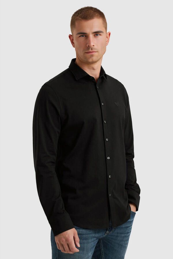 PME Legend Regular fit overhemd zwart