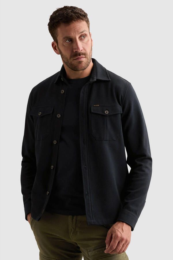PME LEGEND Heren Overhemden Long Sleeve Shirt Comfort Heavy Twill Donkerblauw - Foto 7