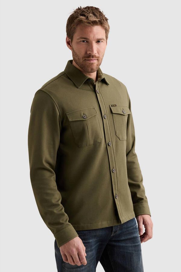 PME LEGEND Heren Overhemden Long Sleeve Shirt Comfort Heavy Twill Khaki - Foto 7