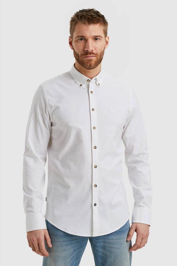 PME Legend regular fit oxford overhemd met logo bright white - Foto 2