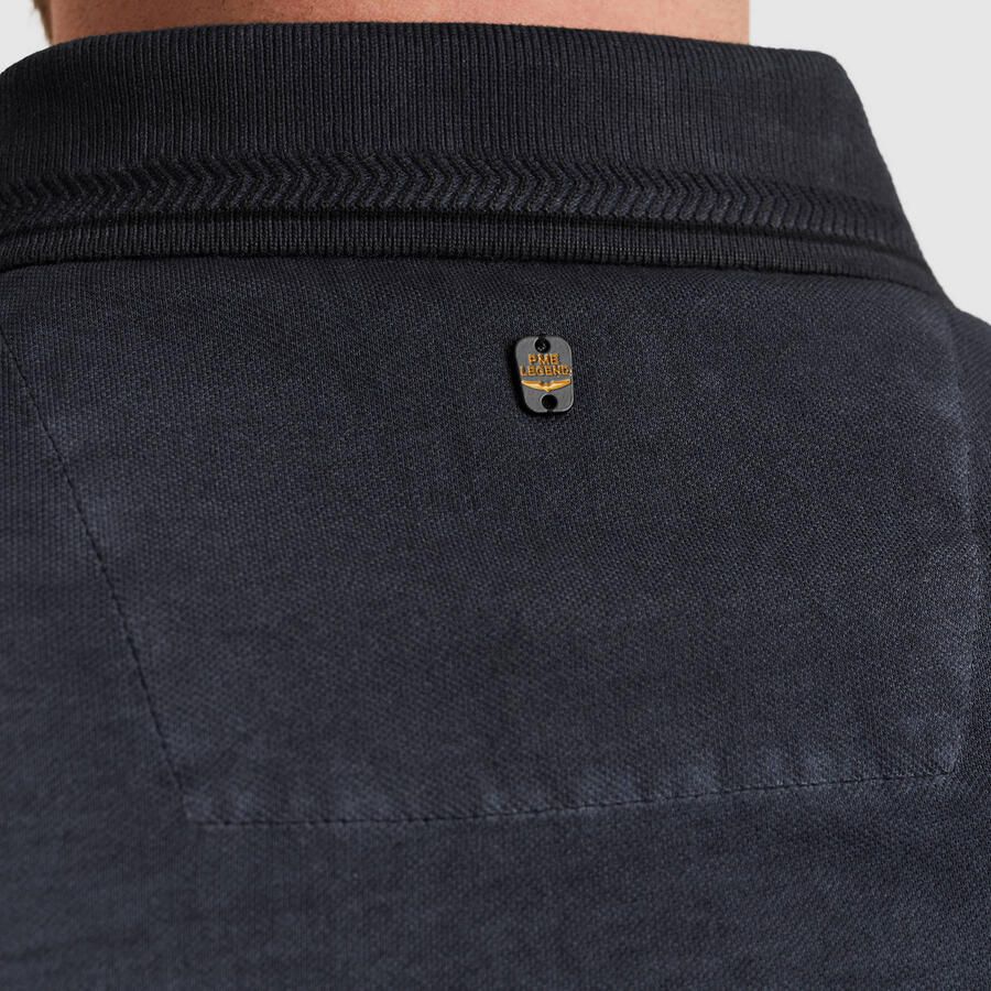 PME Legend regular fit piqué polo donkerblauw - Foto 2