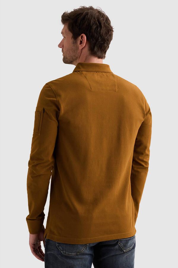 PME LEGEND American Classic polo met lange mouwen en flight pocket