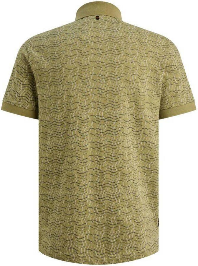 PME LEGEND Polo van 100% katoen met allover print