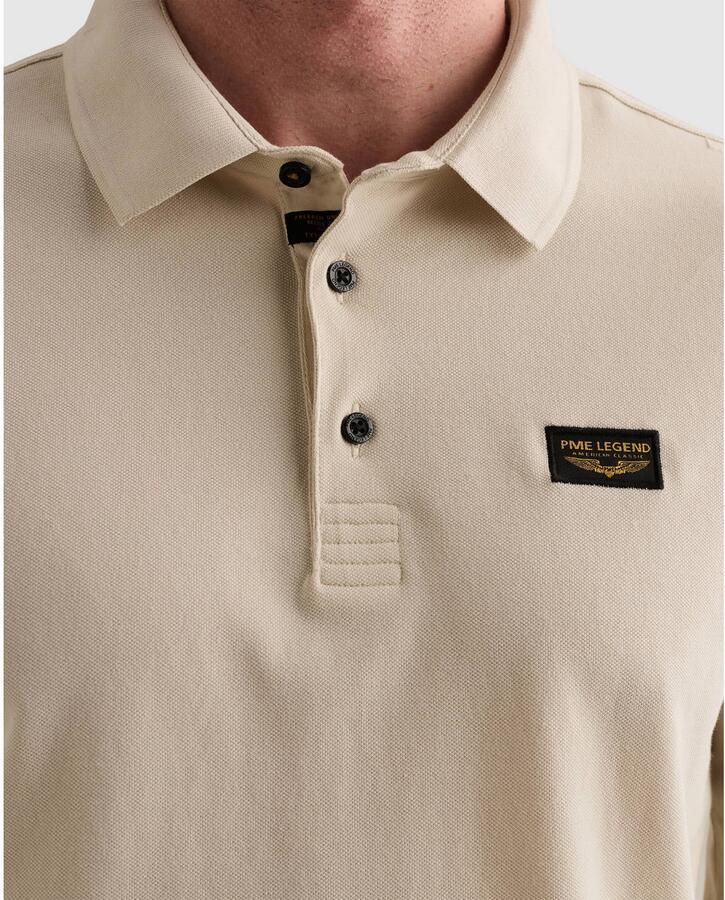 PME LEGEND American Classic polo met lange mouwen en flight pocket