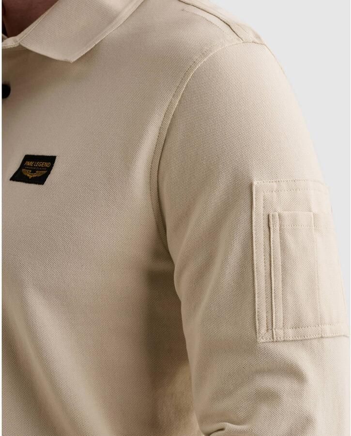 PME LEGEND American Classic polo met lange mouwen en flight pocket - Foto 2