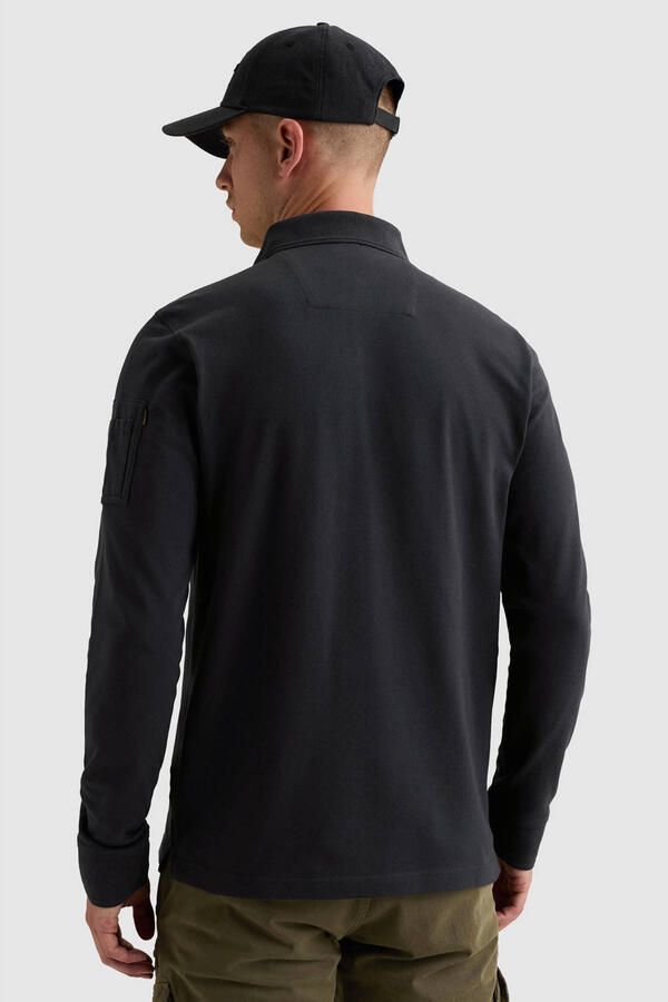 PME LEGEND American Classic polo met lange mouwen en flight pocket