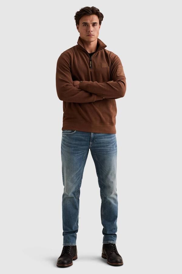PME LEGEND Heren Truien & Vesten Half Zip Collar Flat Bruin - Foto 6