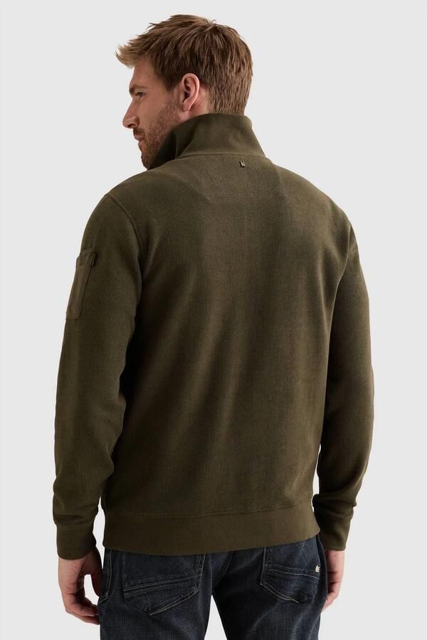 PME LEGEND Heren Truien & Vesten Half Zip Collar Flat Donkergrijs