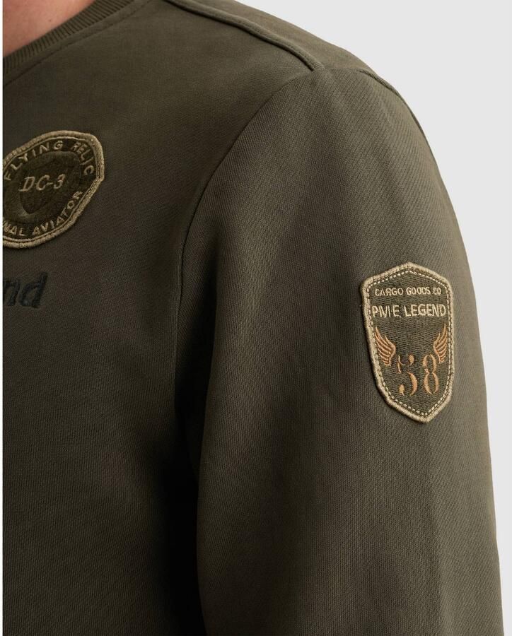 PME LEGEND Sweatshirt met garment-dye wassing en artworks - Foto 3