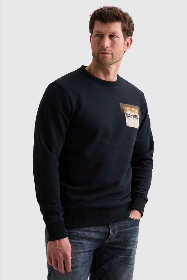 PME LEGEND Sweatshirt van 100% katoen met ronde hals