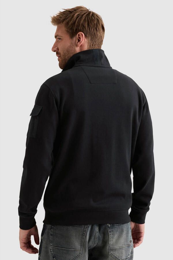 PME LEGEND Heren Truien & Vesten Half Zip Collar Interlock Jersey Donkerblauw - Foto 7
