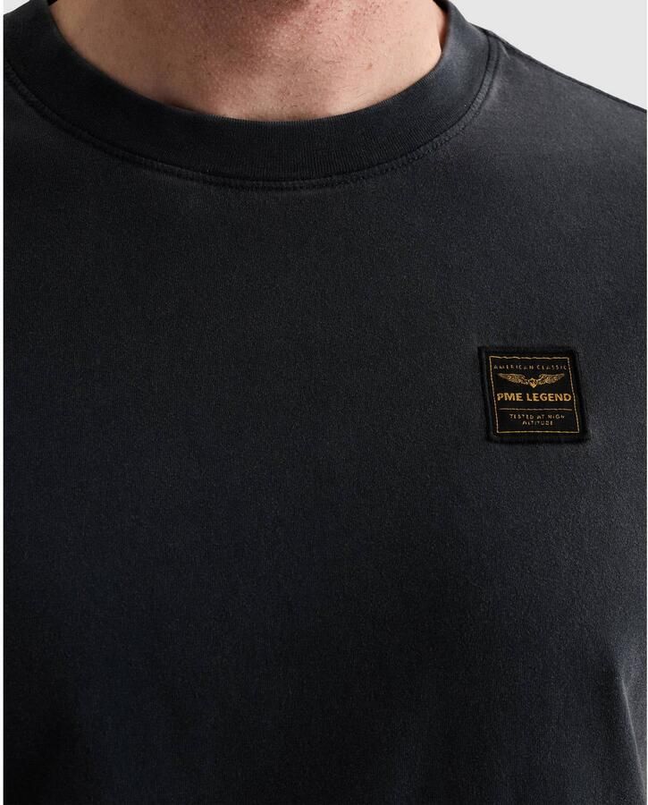 PME LEGEND T-shirt met garment-dye wassing en label - Foto 2