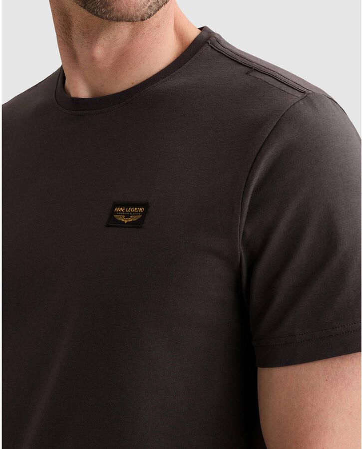 PME Legend regular fit T-shirt donkerbruin