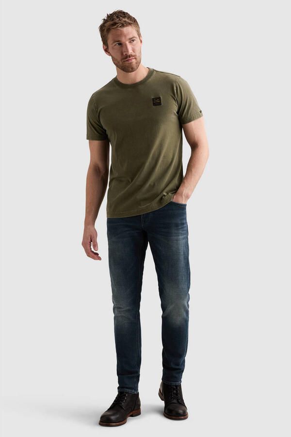 PME LEGEND T-shirt met garment-dye wassing en label - Foto 2