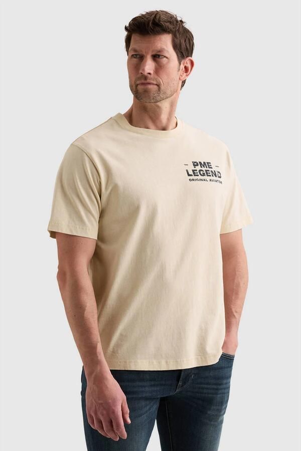 PME LEGEND T-shirt van jersey met klein artwork op de borst