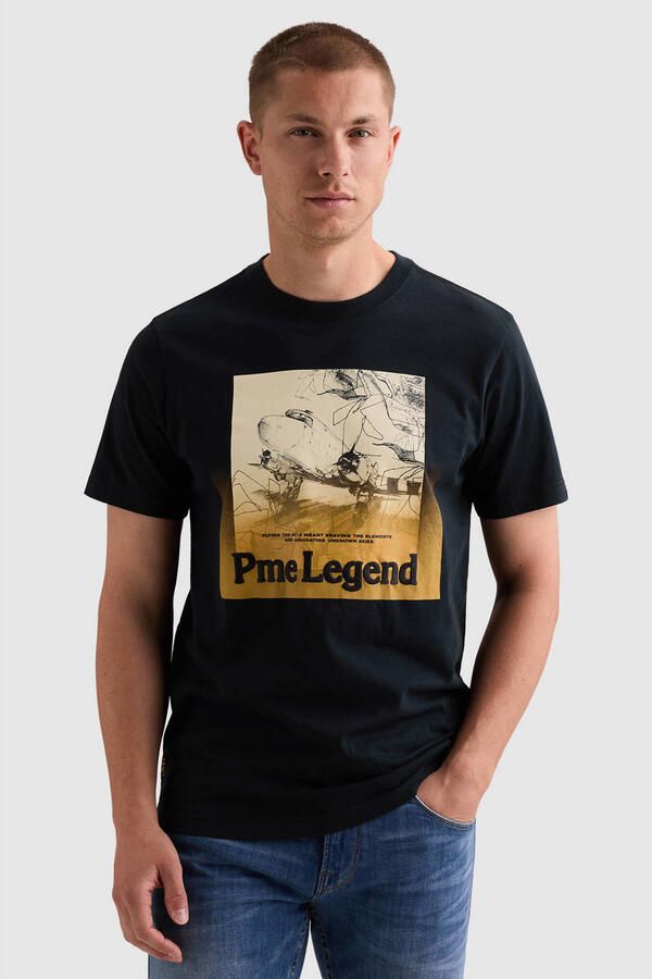 PME LEGEND T-shirt van 100% katoenen jersey met artwork