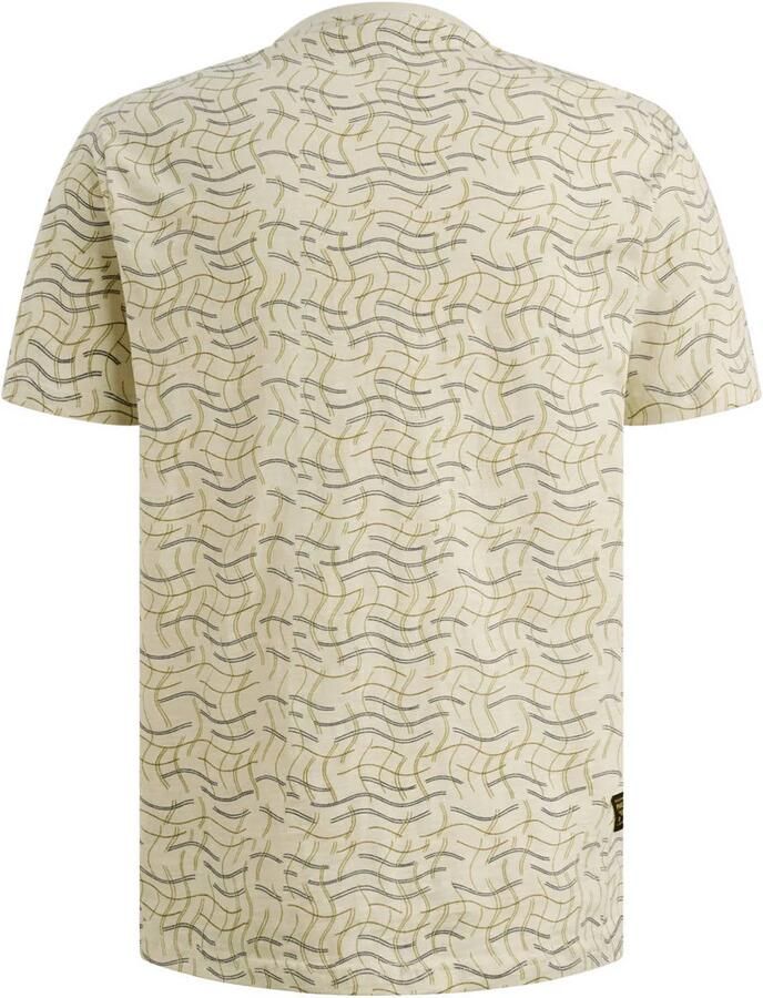 PME LEGEND T-shirt van slub jersey met allover print en badge - Foto 2