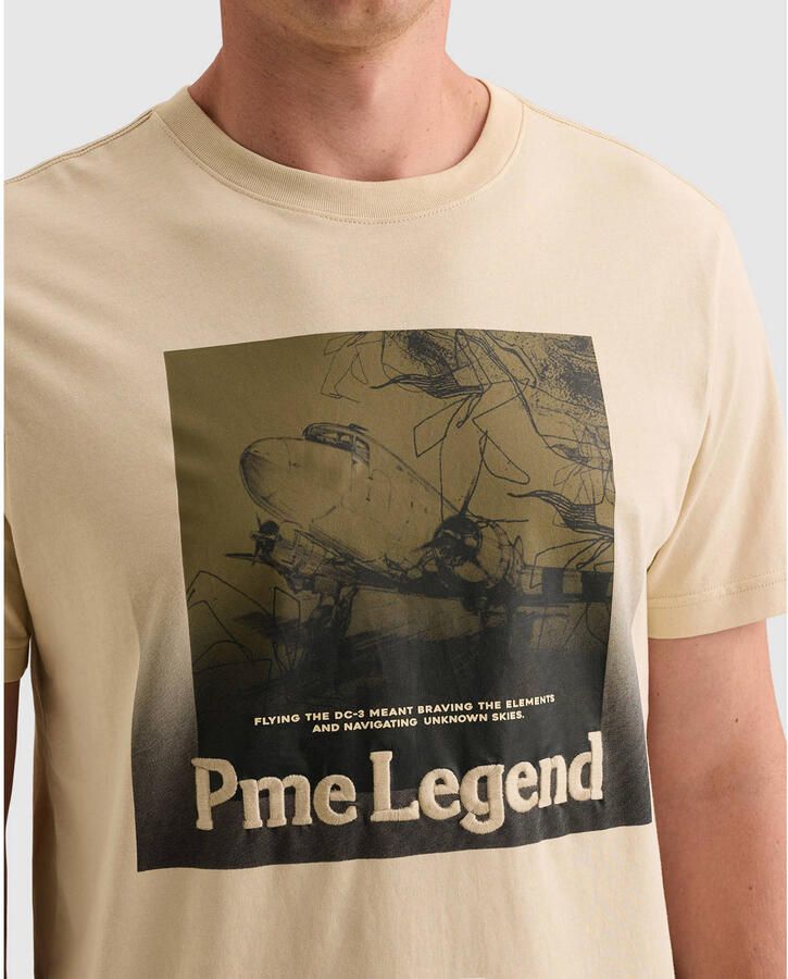 PME LEGEND T-shirt van 100% katoenen jersey met artwork