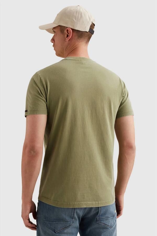 PME LEGEND T-shirt in een katoenblend met garment-dye wassing - Foto 2