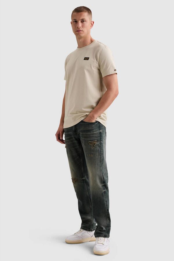 PME LEGEND Heren Polo's & T-shirts Short Sleeve R-neck American Classic Ecru - Foto 5