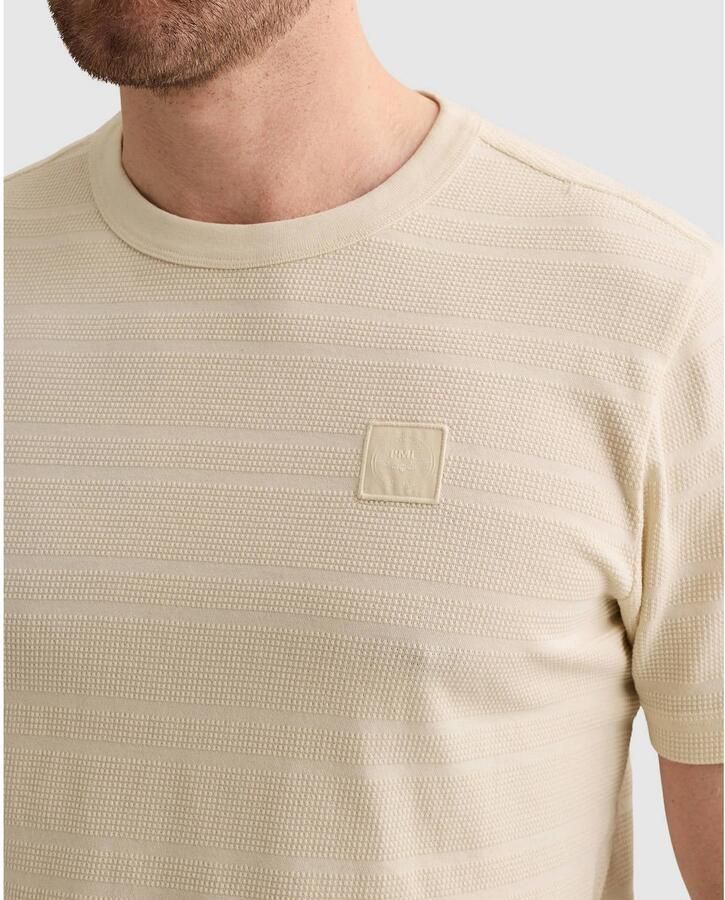 PME LEGEND T-shirt met streeppatroon en wafelstructuur - Foto 2