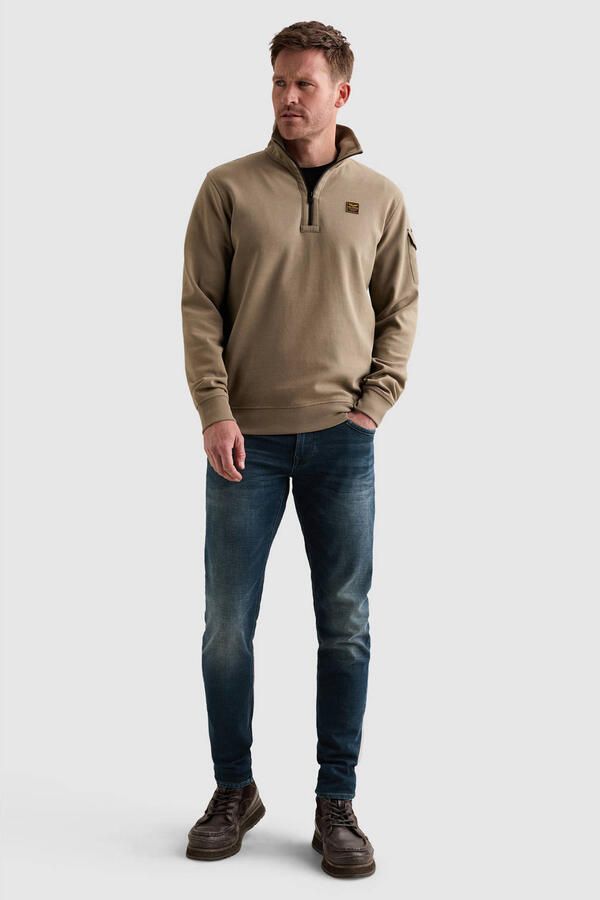PME LEGEND Heren Truien & Vesten Half Zip Collar Interlock Jersey Beige - Foto 6