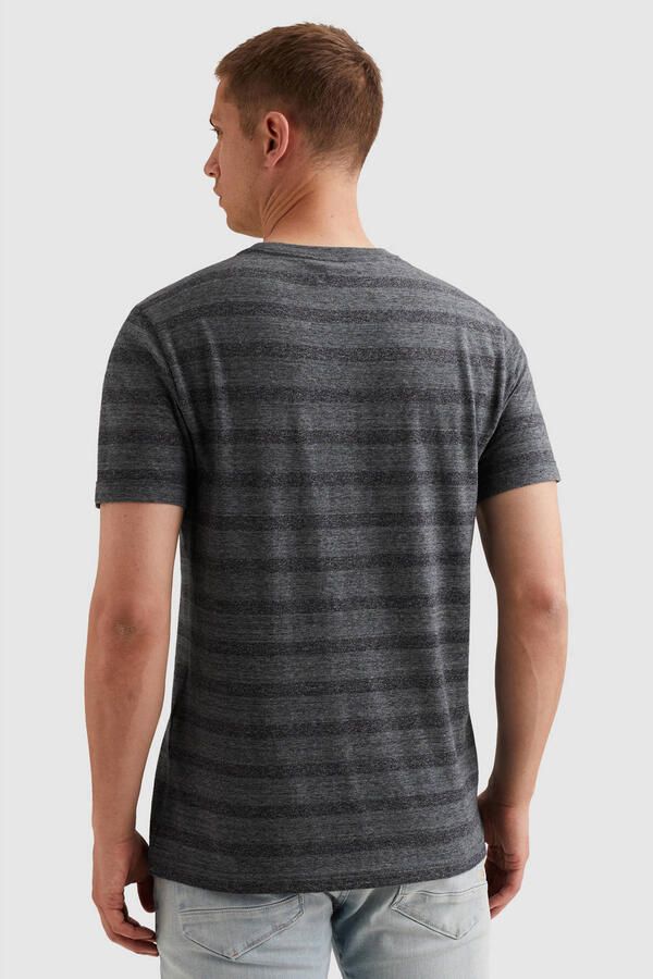 PME Legend regular gestreept T-shirt grijs - Foto 2